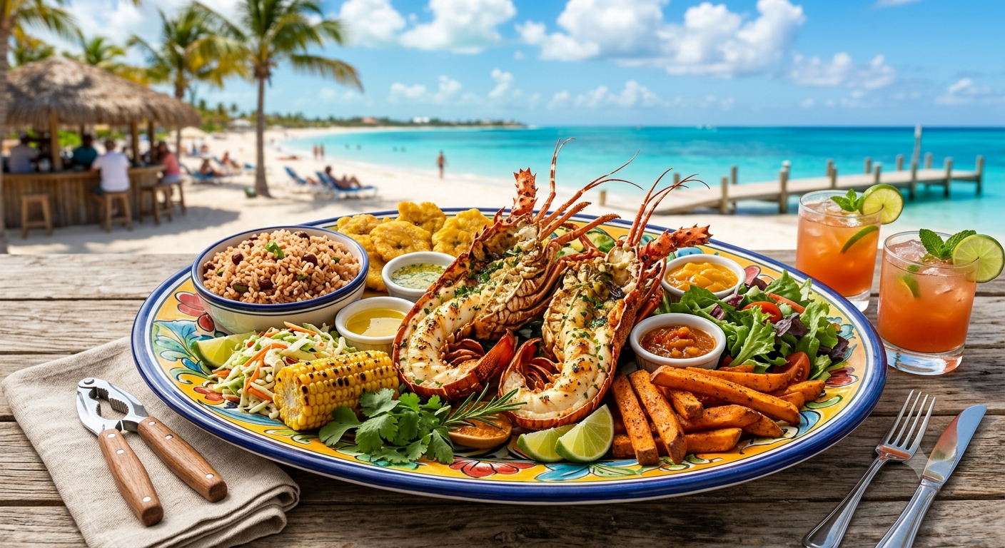 Caribbean Lobster Platter