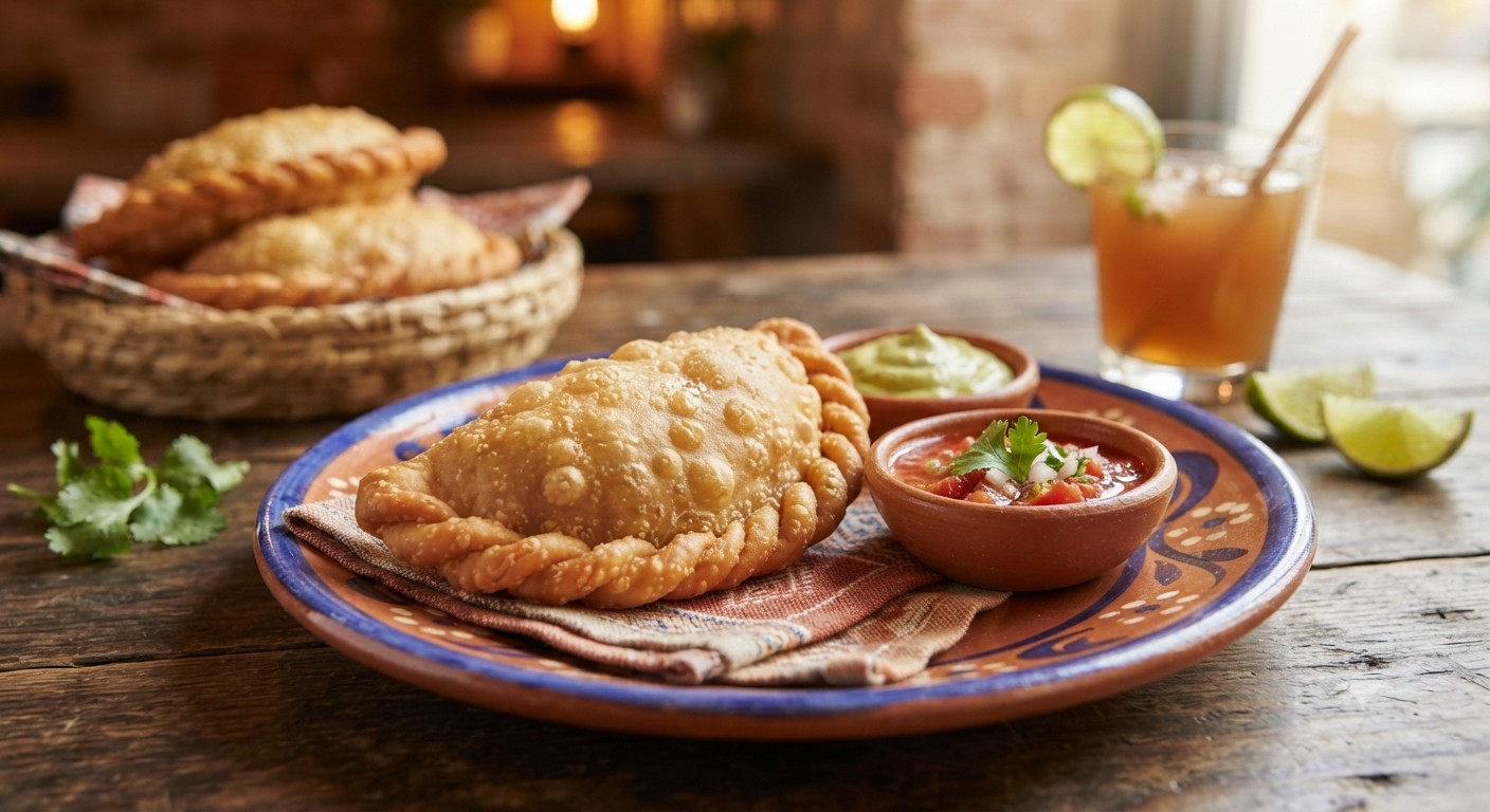 Beef empanada illustration